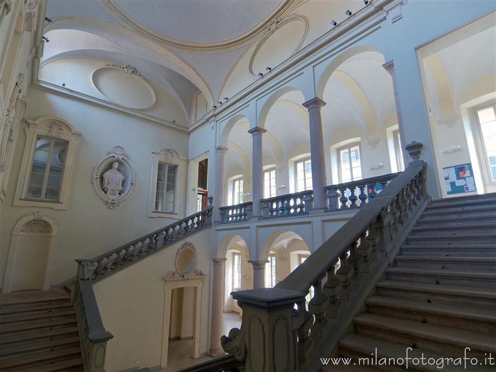 Milan (Italy) - Staircase of honor of the Cloisters of San Simpliciano